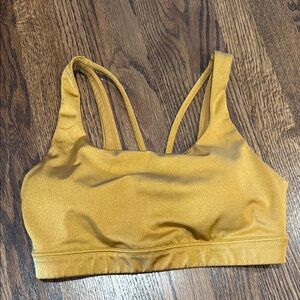 Athleta Gold Sports Bra